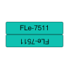 Brother FLE-7511 label-making tape Black on green