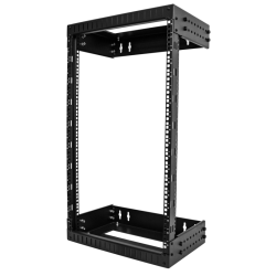 StarTech.com 18U 19" Wall Mount Network Rack - Adjustable Depth 12-20" 2 Post Open Frame Server Room Rack for AV/Data/ IT Commun