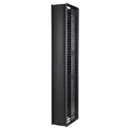 APC Valueline, Vertical Cable Manager for 2 & 4 Post Racks, 84"H X 12"W, Double-Sided with Doors