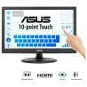 ASUS VT168HR computer monitor 39.6 cm (15.6") 1366 x 768 pixels WXGA LED Touchscreen Black