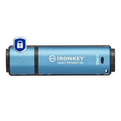 Kingston Technology IronKey 256GB Vault Privacy 50 AES-256 Encrypted, FIPS 197