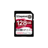 Kingston Technology 128GB Canvas React Plus SDXC UHS-II 300R/260W U3 V90 for Full HD/4K/8K