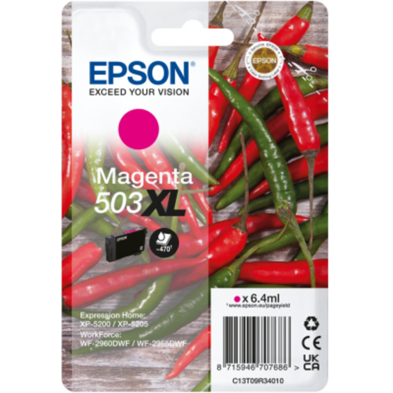 Epson 503XL ink cartridge 1 pc(s) Original High (XL) Yield Magenta