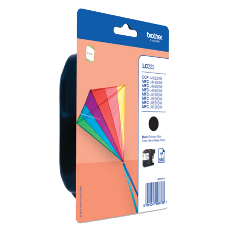 Brother LC223BKBP ink cartridge 1 pc(s) Original Black