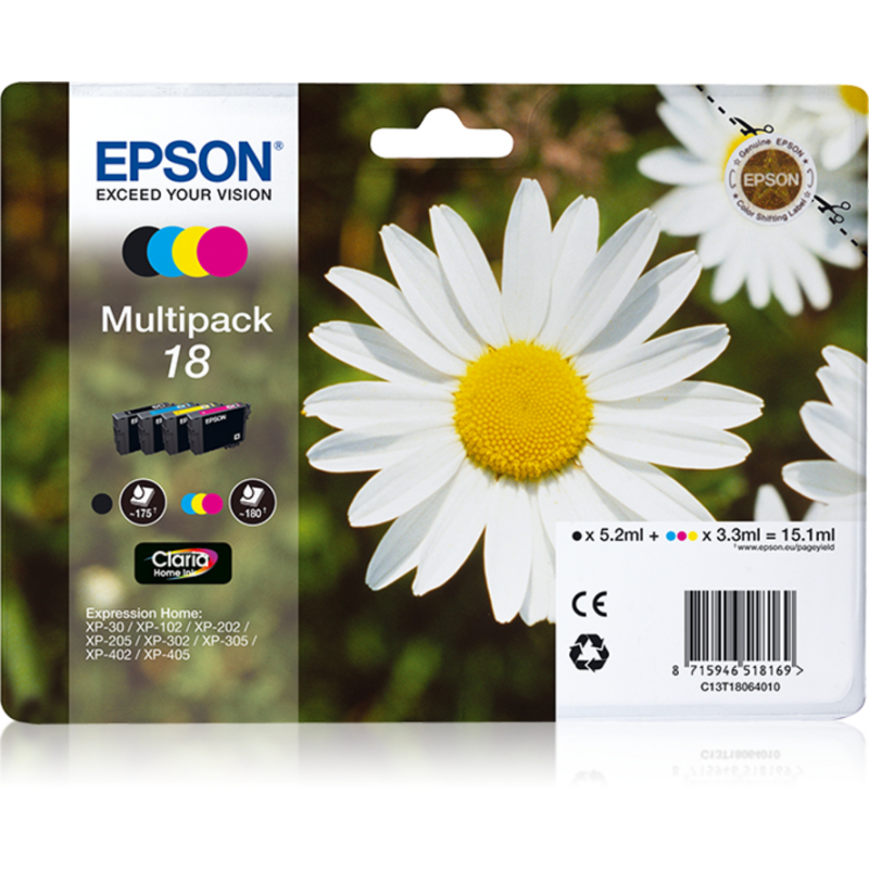 Epson Daisy Multipack 4-colours 18 Claria Home Ink