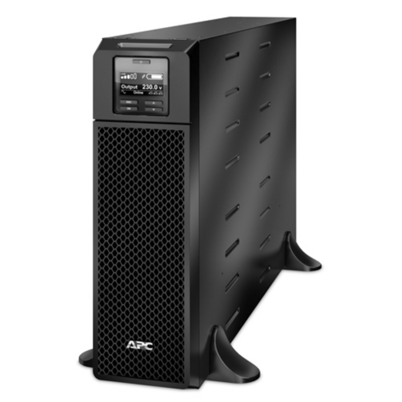 APC Smart-UPS On-Line, 5kVA, Tower, 230V, 6x C13+4x C19 IEC outlets, Network Card+SmartSlot, Extended runtime, W/O rail kit