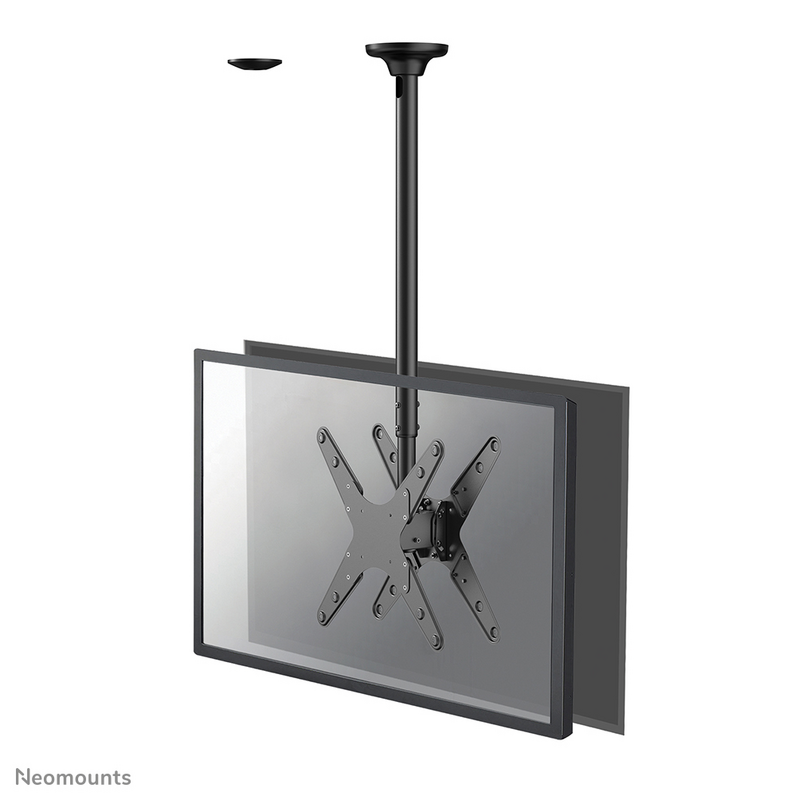 Neomounts FPMA-C340DBLACK Dual monitor/TV mount ceiling 32-75" - h 106-156 cm