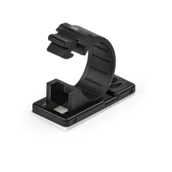 StarTech.com 100 Adhesive Cable Management Clips Black - Network/Ethernet/Office Desk/Computer Cord Organizer - Sticky Cable/Wir