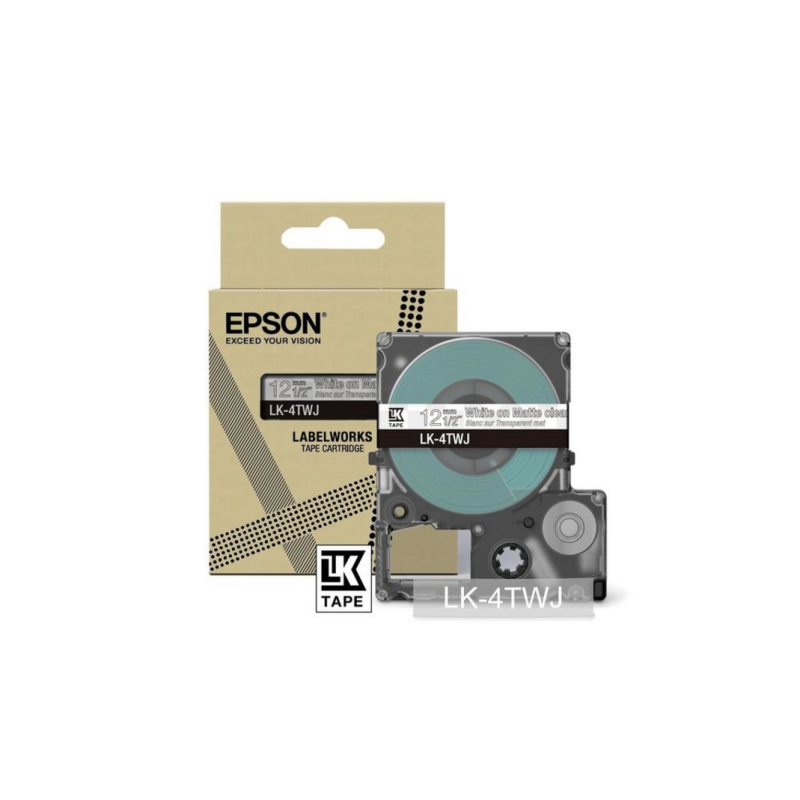 Epson LK-4TWJ Black, Transparent