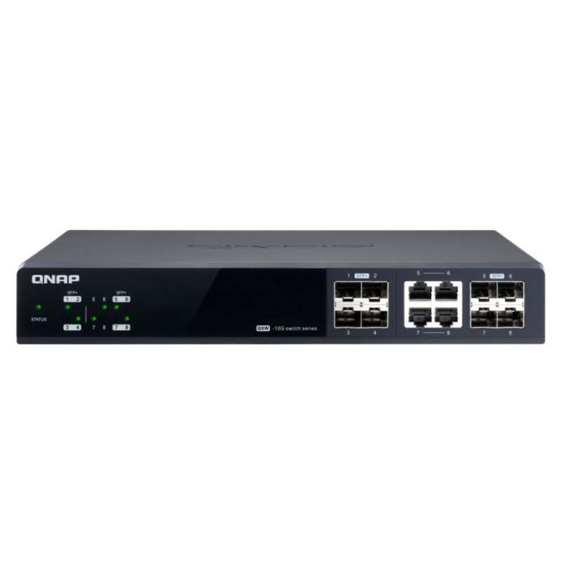 QNAP QSW-M804-4C network switch Managed 10G Ethernet (100/1000/10000) Black