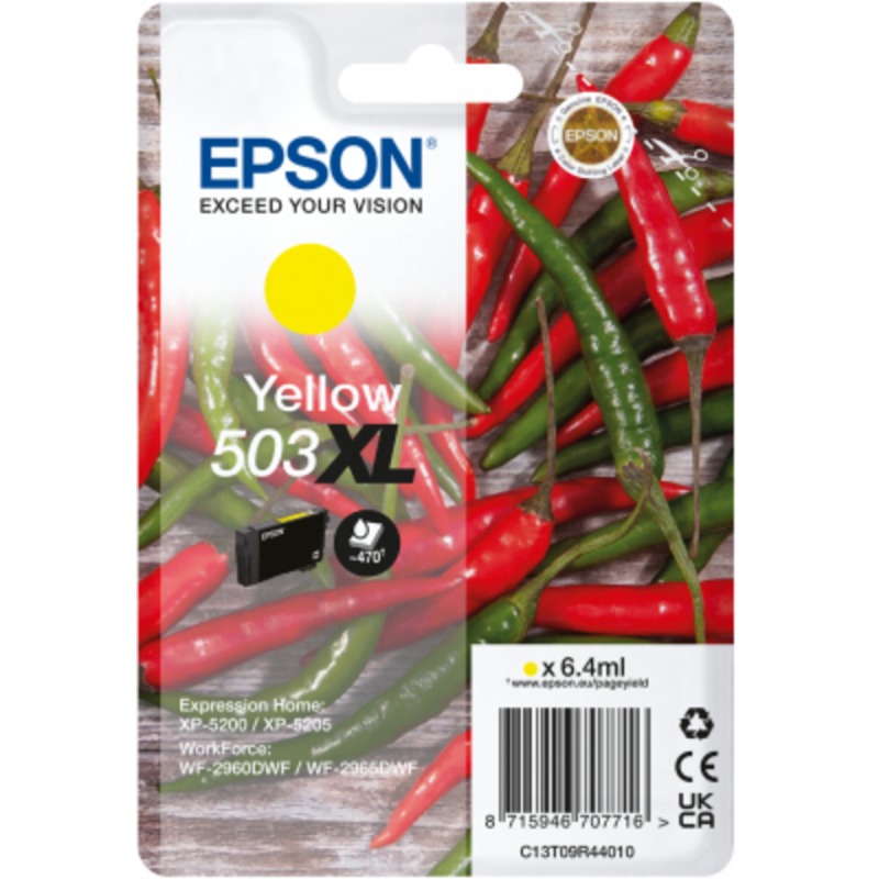 Epson 503XL ink cartridge 1 pc(s) Original High (XL) Yield Yellow