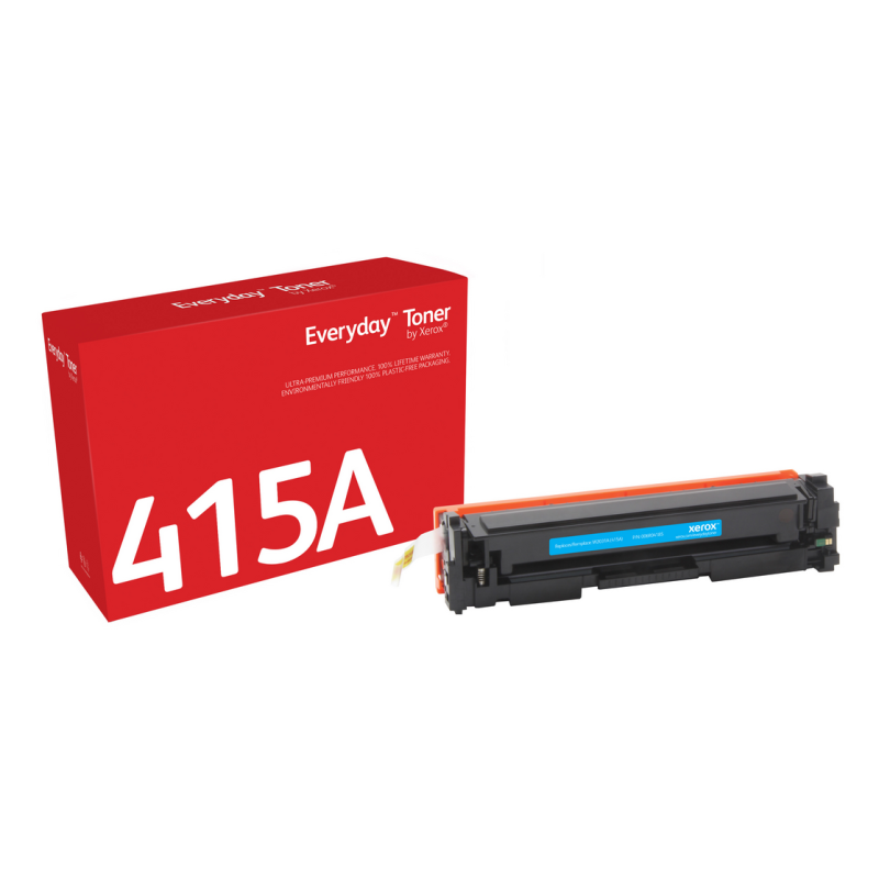Everyday™ Cyan Toner by Xerox compatible with HP 415A (W2031A), Standard capacity