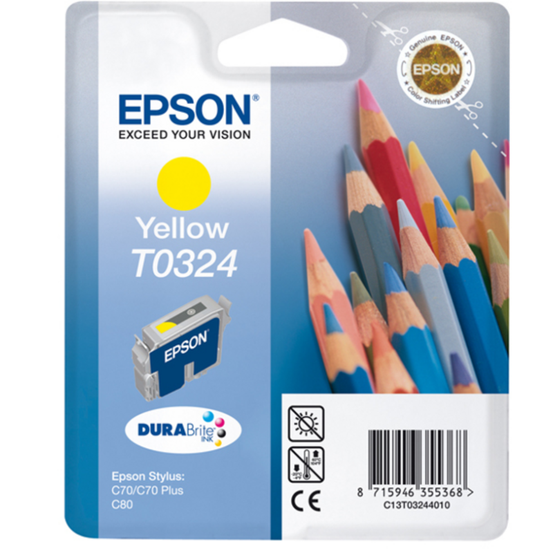 Epson Pencils Singlepack Yellow T0324 DURABrite Ink