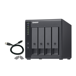 QNAP TR-004 storage drive enclosure HDD/SSD enclosure Black 2.5/3.5"