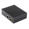 StarTech.com PoE+ Industrial Fiber to Ethernet Media Converter 60W - SFP to RJ45 - Singlemode/Multimode Fiber to Copper Gigabit 