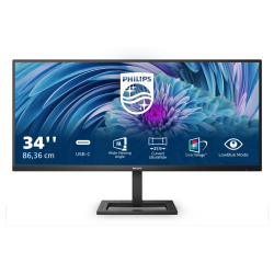 Philips E Line 346E2LAE/00 LED display 86.4 cm (34") 3440 x 1440 pixels Wide Quad HD LCD Black