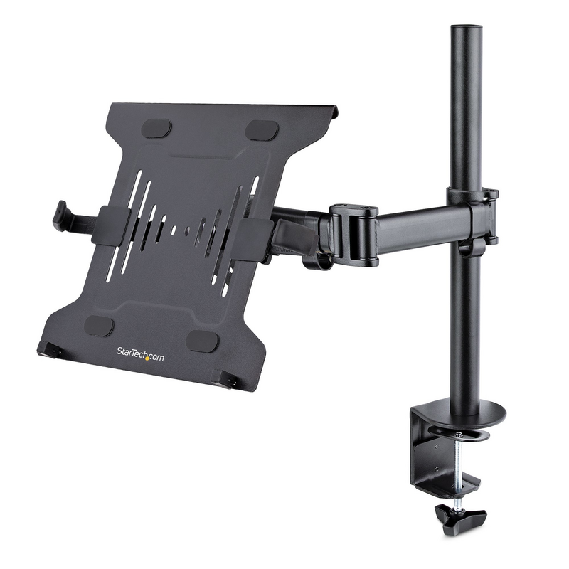 StarTech.com Laptop Desk Mount - Monitor and Laptop Mount - Displays up to 34in (8kg/17.6lb) & Laptops (4.5kg/9.9lb) - Articulat