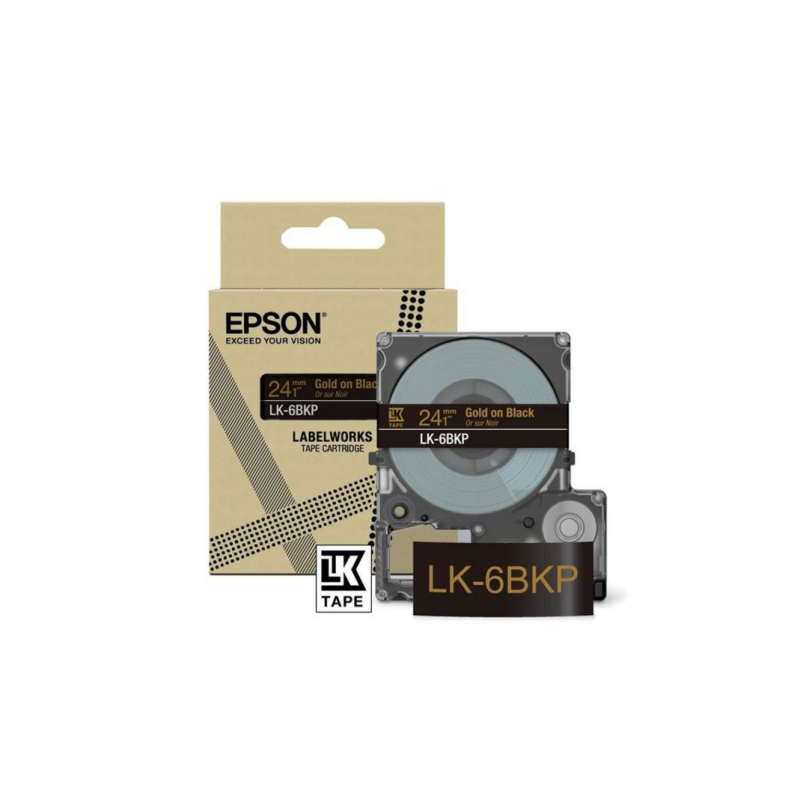 Epson LK-6BKP Black, Gold