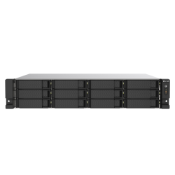QNAP TS-1273AU-RP-8G NAS/storage server Rack (2U) Ryzen Embedded V1500B 8 GB DDR4 0 TB QNAP QTS Aluminium, Black