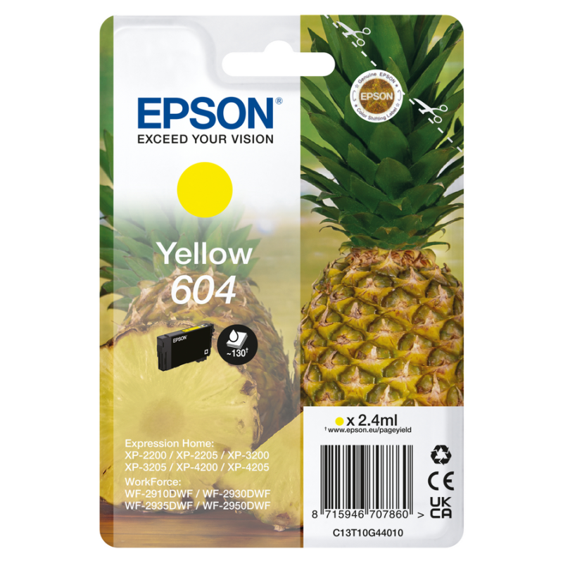 Epson 604 ink cartridge 1 pc(s) Original Standard Yield Yellow