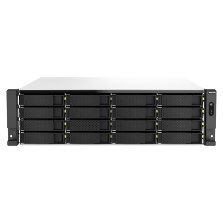 QNAP TS-h2287XU-RP NAS Rack (3U) Intel Xeon E E-2336 32 GB DDR4 0 TB QuTS hero Black, White