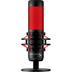 HyperX QuadCast - USB Microphone (Black-Red) - Red Lighting