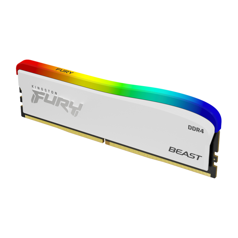 Kingston Technology FURY Beast 8GB 3200MT/s DDR4 CL16 DIMM White RGB SE