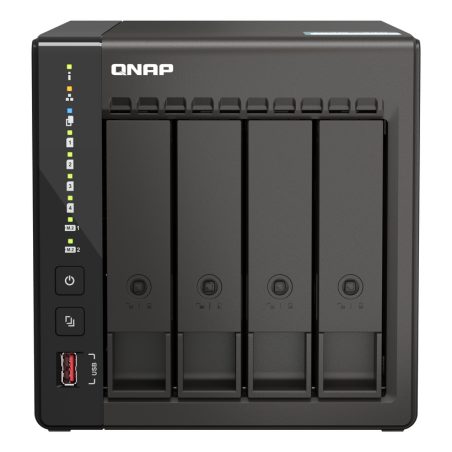 QNAP TS-453E NAS Tower Intel® Celeron® J6412 8 GB 0 TB QNAP QTS Black