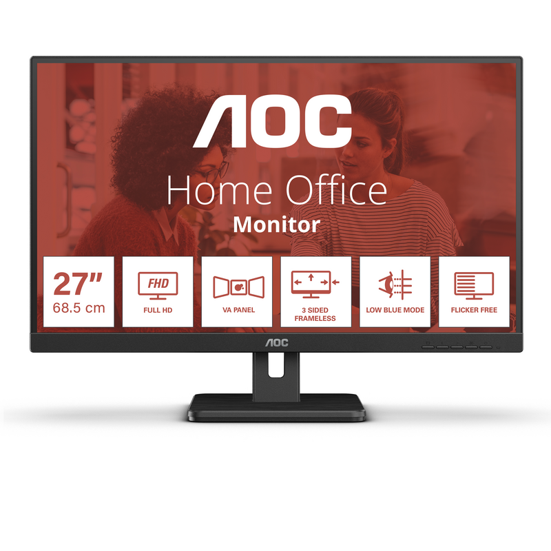 AOC 27E3UM computer monitor 68.6 cm (27") 1920 x 1080 pixels Full HD Black