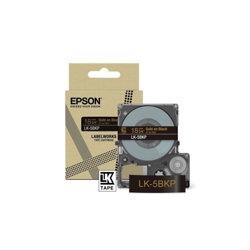 Epson LK-5BKP Black, Gold