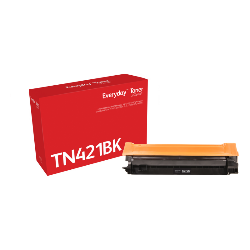 Everyday™ Black Toner by Xerox compatible with Brother TN-421BK, Standard capacity