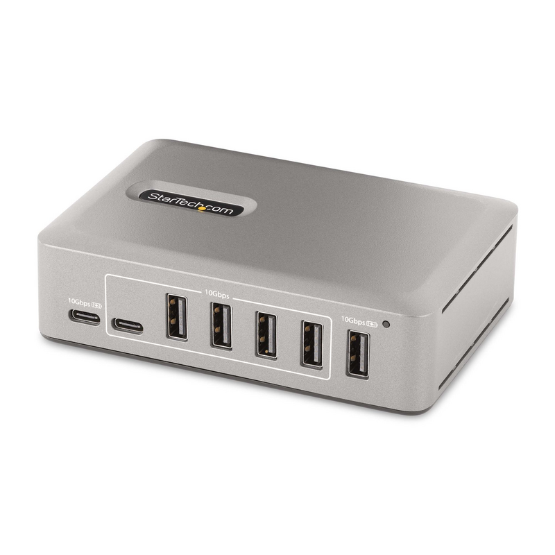 StarTech.com 10-Port USB-C Hub - 8x USB-A/2x USB-C - Self-Powered w/65W Power Supply - USB 3.1 10Gbps - Desktop/Laptop USB Hub w