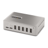 StarTech.com 10-Port USB-C Hub - 8x USB-A/2x USB-C - Self-Powered w/65W Power Supply - USB 3.1 10Gbps - Desktop/Laptop USB Hub w