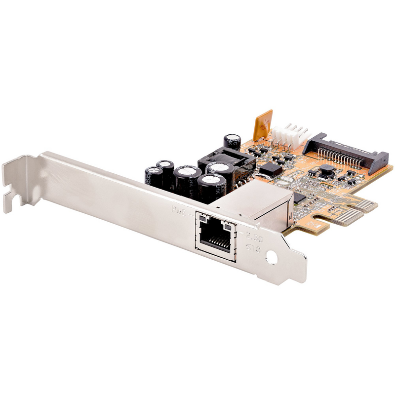 StarTech.com 1 Port 2.5Gbps PoE Network Card, PCIe Ethernet Card w/RJ45, 30W 802.3at PoE NIC for Desktops/Servers, Network PoE L