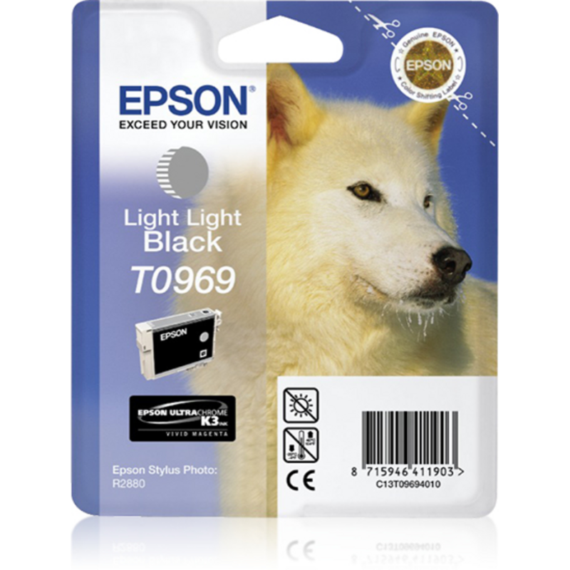 Epson Husky Singlepack Light Light Black T0969