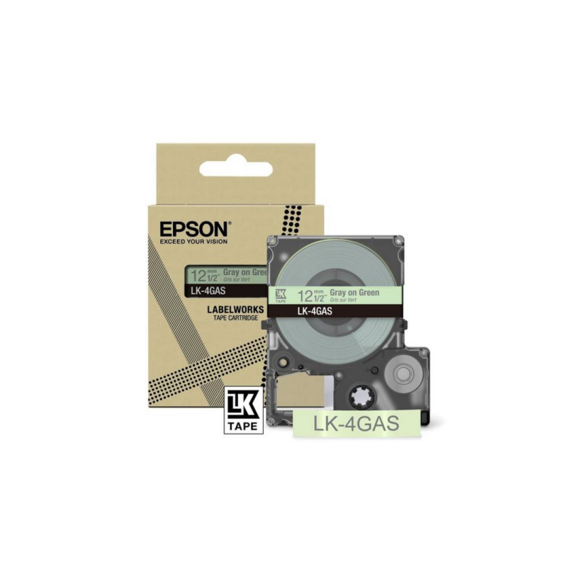 Epson LK-4GAS Grey, Light Green