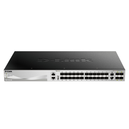 D-Link 24 x SFP ports Layer 3 Stackable Managed Gigabit Switch