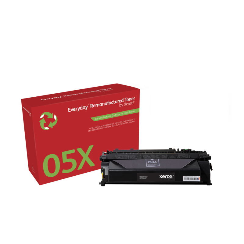 Everyday™ Mono Remanufactured Toner by Xerox compatible with HP 05X (CE505X), High capacity