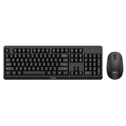 Philips 3000 series SPT6307BL/39 keyboard Mouse included Universal RF Wireless QWERTY English Black