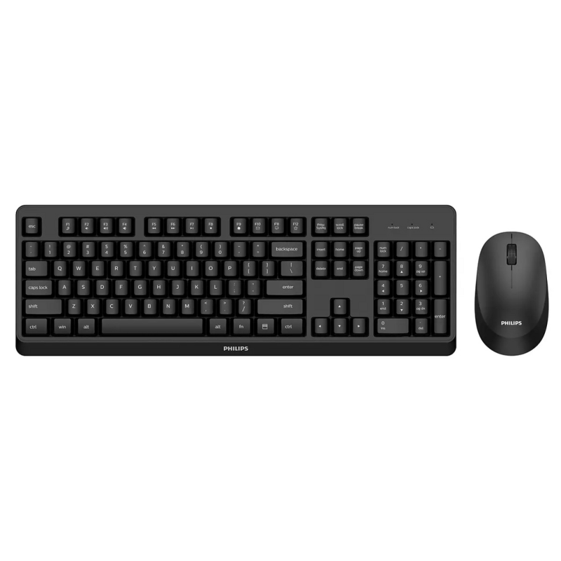 Philips 3000 series SPT6307BL/39 keyboard Mouse included Universal RF Wireless QWERTY English Black