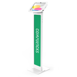 Compulocks iPad 10.9" 10th Gen Space Enclosure Brandable Floor Stand White