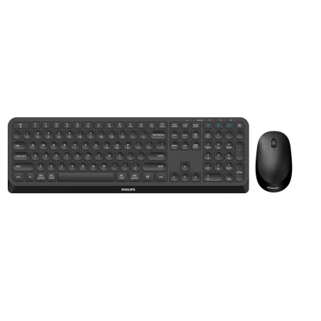 Philips 4000 series SPT6407B/05 keyboard Mouse included Universal RF Wireless + Bluetooth QWERTY English Black