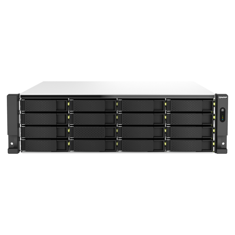 QNAP TS-H2287XU-RP NAS Rack (3U) Intel Xeon E E-2378 64 GB DDR4 0 TB QuTS hero Black, White