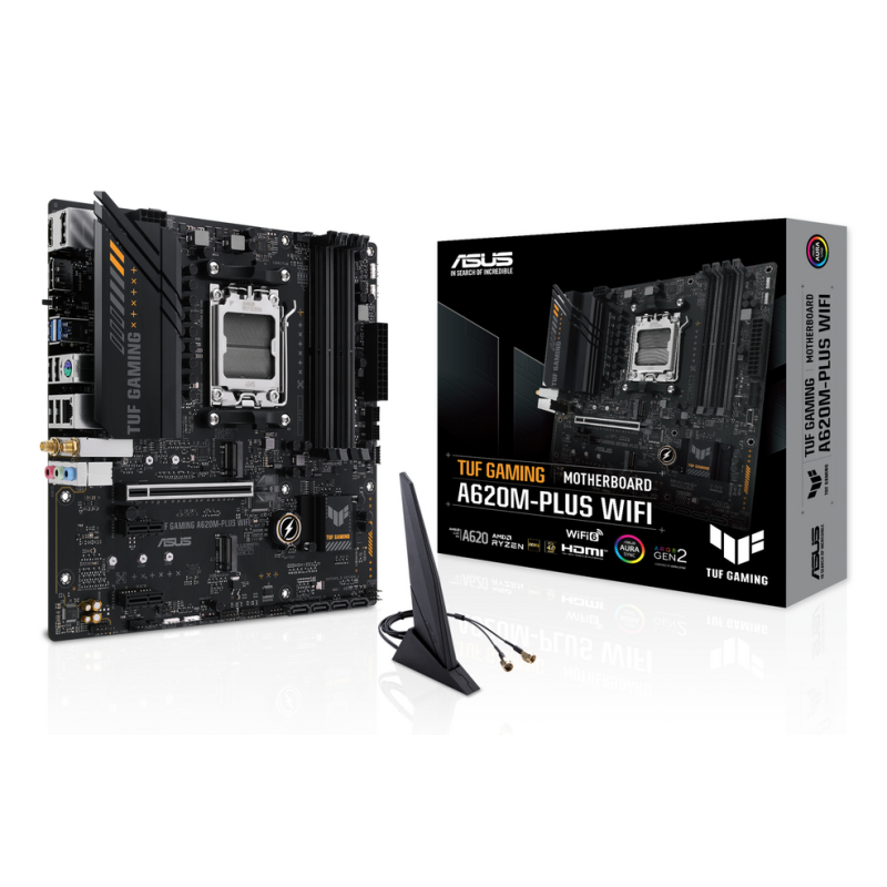 ASUS TUF GAMING A620M-PLUS WIFI AMD A620 Socket AM5 micro ATX