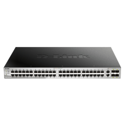 D-Link 48 x 10/100/1000BASE-T ports Layer 3 Stackable Managed Gigabit Switch
