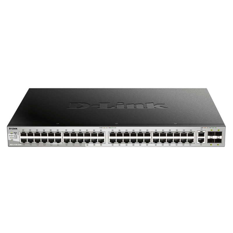 D-Link 48 x 10/100/1000BASE-T ports Layer 3 Stackable Managed Gigabit Switch