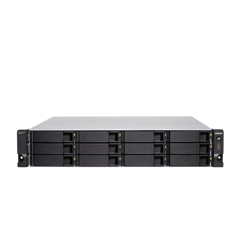 QNAP TS-H1886XU-RP-R2 NAS Rack (3U) Intel® Xeon® D D-1622 32 GB DDR4 0 TB QuTS hero Black, Grey