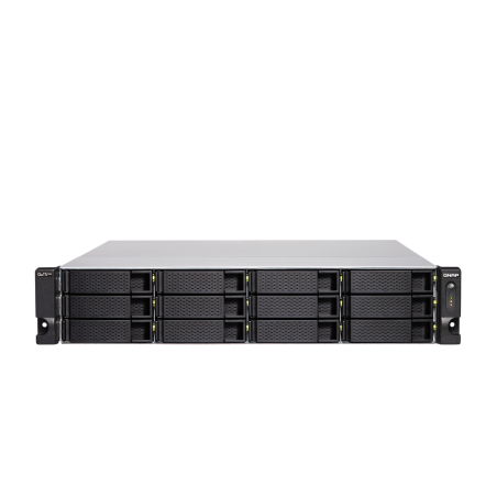 QNAP TS-H1886XU-RP-R2 NAS Rack (3U) Intel® Xeon® D D-1622 32 GB DDR4 0 TB QuTS hero Black, Grey