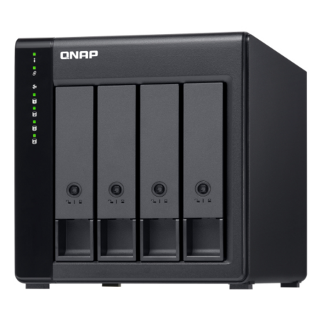 QNAP TL-D400S storage drive enclosure HDD/SSD enclosure Black, Grey 2.5/3.5"