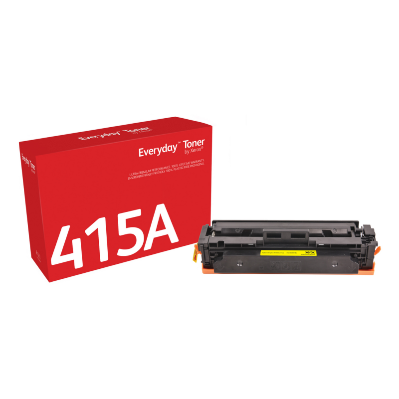 Everyday™ Yellow Toner by Xerox compatible with HP 415A (W2032A), Standard capacity